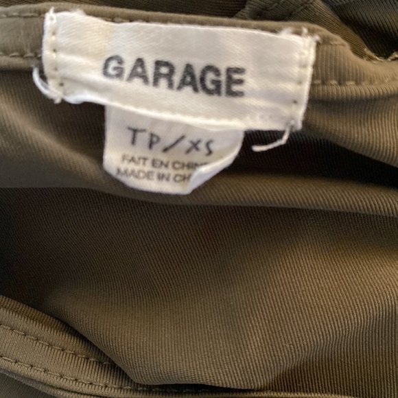 Garage Green Spaghetti Strap V-Neck Bodysuit - Picture 3 of 4